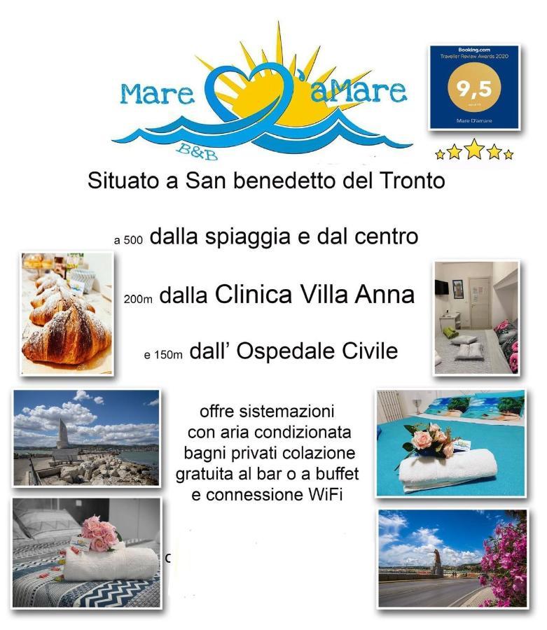 לינה וארוחת בוקר סן בנדטו דל טרנטו Mare D'Amare מראה חיצוני תמונה